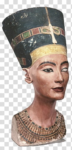 Nefertiti head bust transparent background PNG clipart