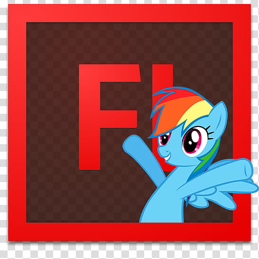 My little pony Adobe CS icons, Adobe Flash Professional icon transparent background PNG clipart