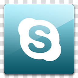 Glossy Standard  , Skype icon transparent background PNG clipart