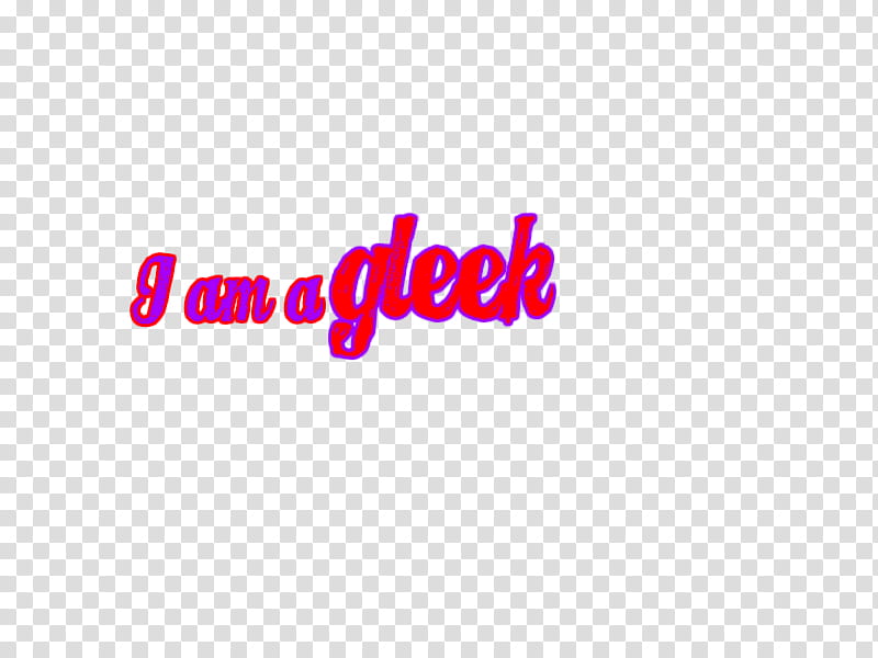 Text I am a Gleek transparent background PNG clipart