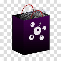 Shopping Bag Icon, Full Bag, purple paper bag transparent background PNG clipart