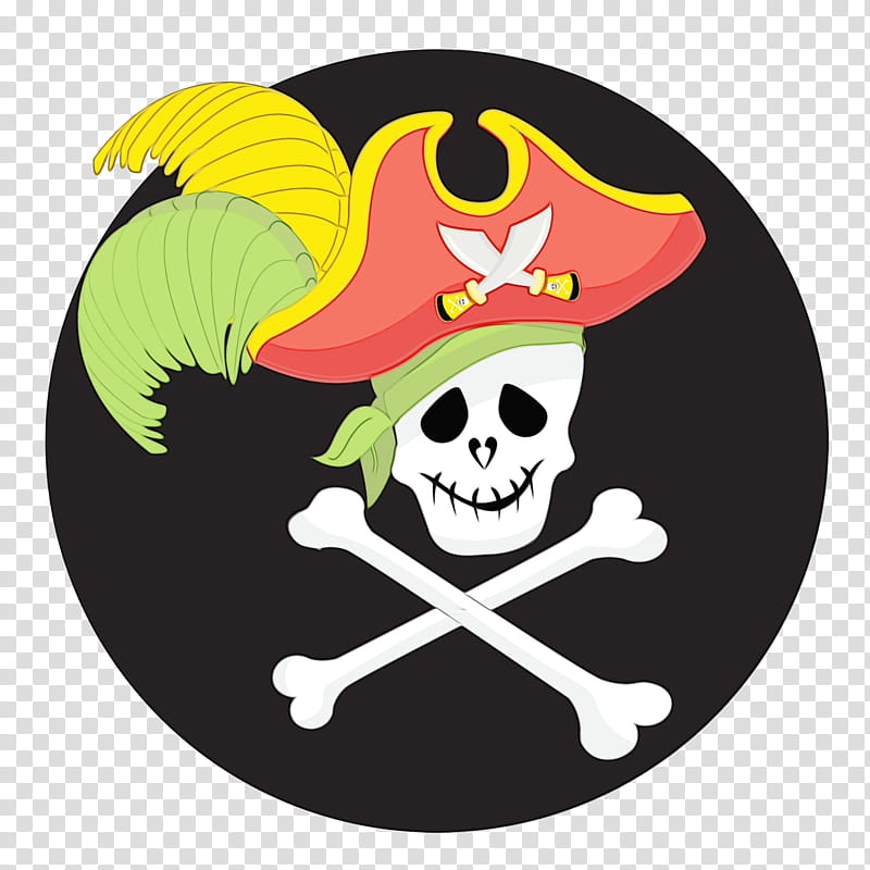 skull yellow bone cartoon plate, Watercolor, Paint, Wet Ink, Fictional Character, Symbol, Flag, Skeleton transparent background PNG clipart