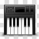 Leopard for Windows XP, black and white mini electronic keyboard transparent background PNG clipart