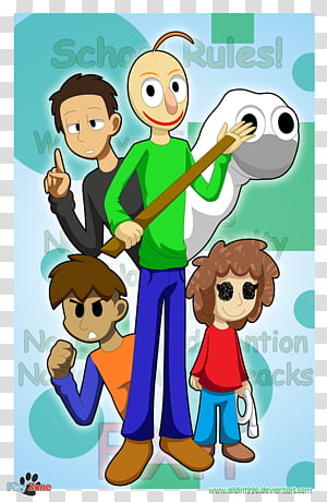 Baldi Basics All Characters transparent background PNG clipart