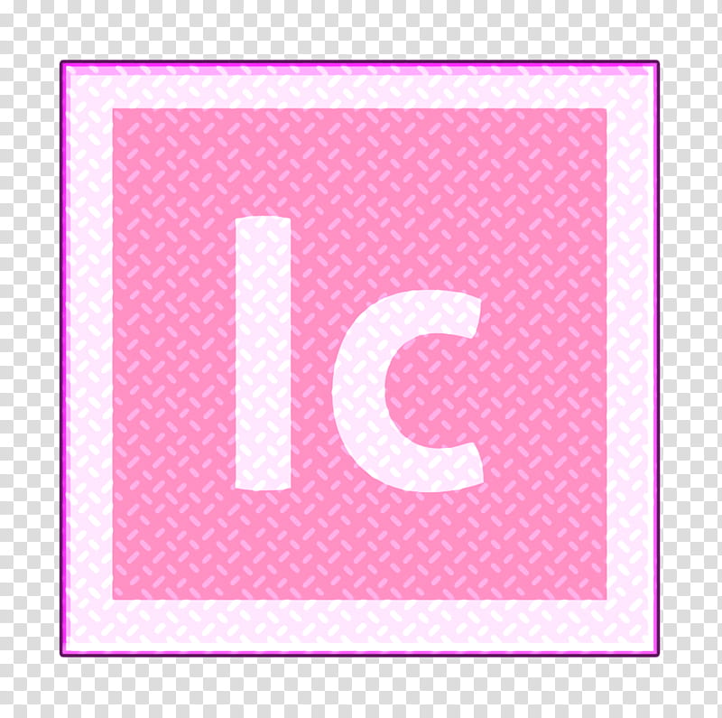 adobe icon cc icon cloud icon, Creative Icon, Incopy Icon, Pink, Line, Number, Material Property, Rectangle transparent background PNG clipart