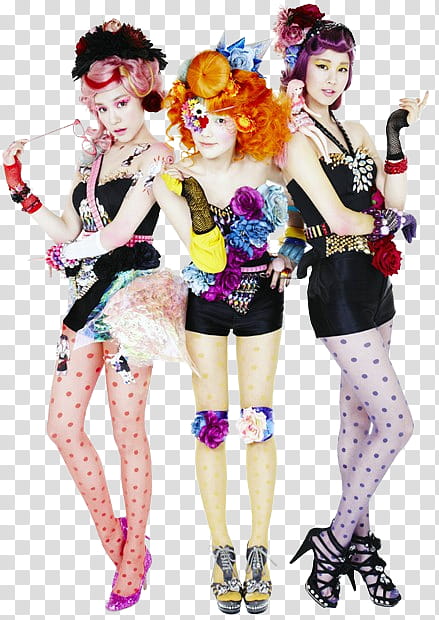 TAETISEO TWINKLE, three women transparent background PNG clipart