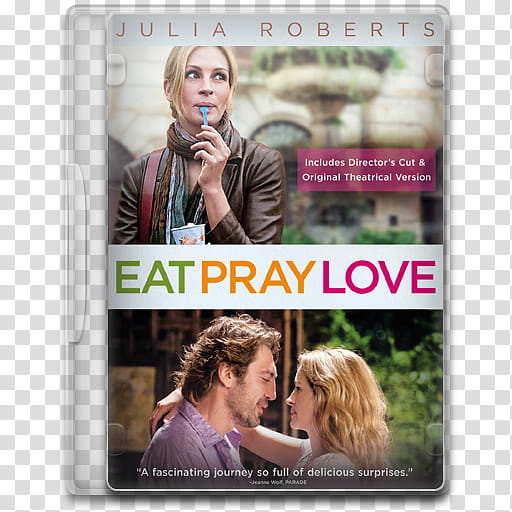 Movie Icon , Eat Pray Love, Eat Pray Love DVD case transparent background PNG clipart
