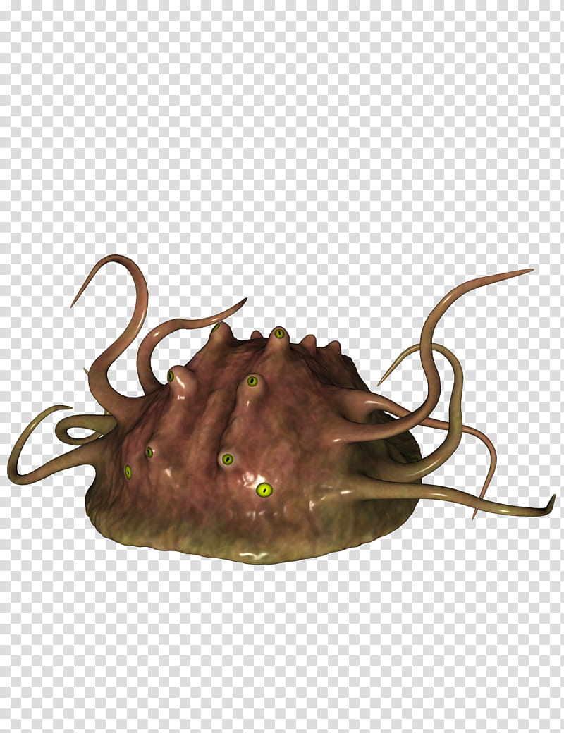 Slime Monster , brown octopus illustration transparent background PNG clipart