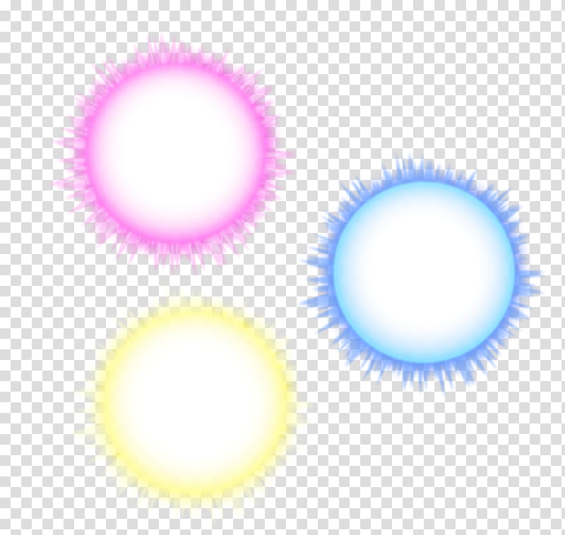 Esfera de Ki Ki Ball, three pink, blue, and yellow light effects illustration transparent background PNG clipart