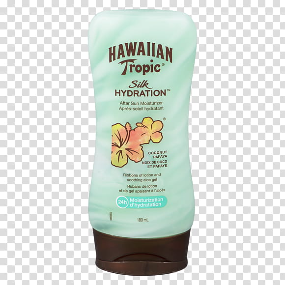Sun, Sunscreen, Lotion, Hawaiian Tropic, Hawaiian Tropic Silk Hydration After Sun Lotion, Aftersun, Skin Care, Cream transparent background PNG clipart