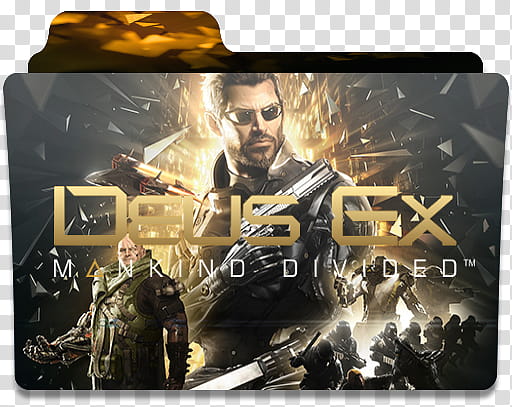 Deus Ex Mankind Divided Folder Icon, DEUX EX MANKIND DIVIDED transparent background PNG clipart