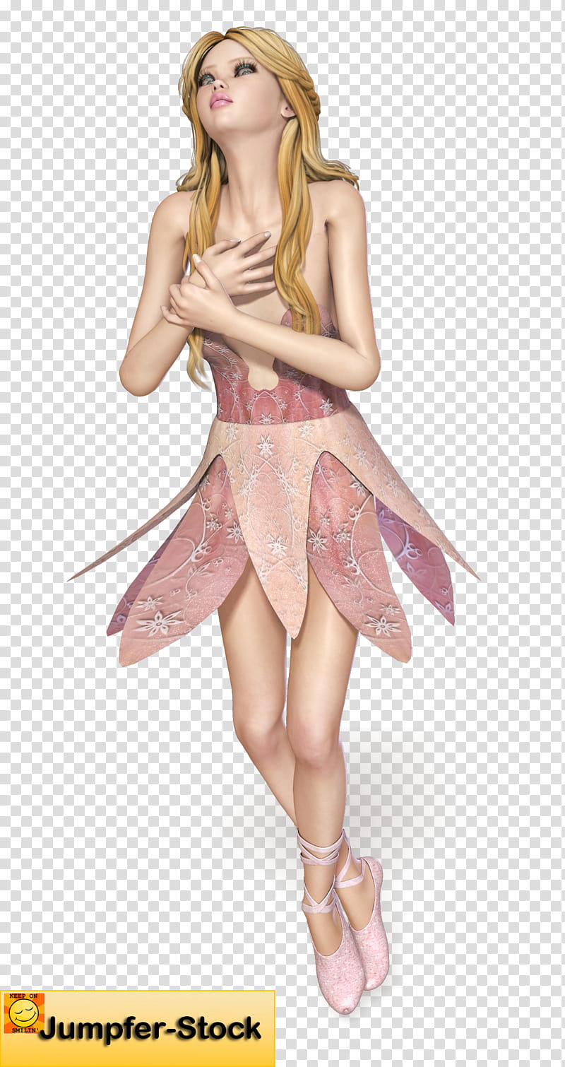 Sparkle Fairy , female wearing pink dress animated illustration transparent background PNG clipart