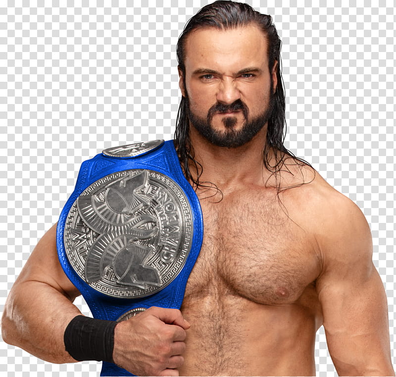 Drew McIntyre SmackDown Tag Team Champion  transparent background PNG clipart
