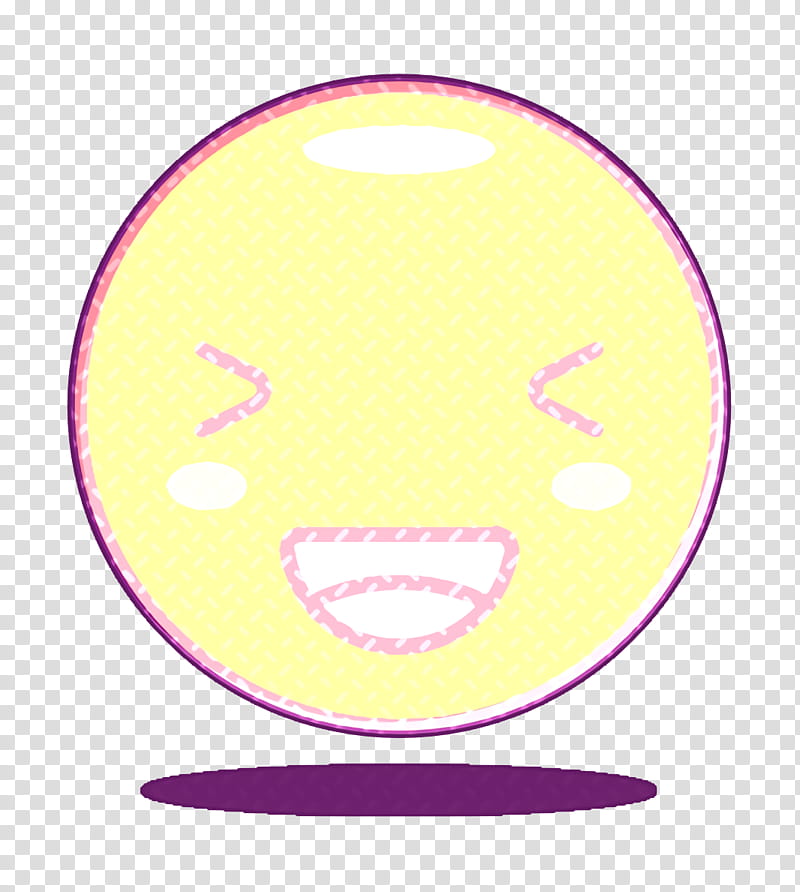 face icon grinning icon squinting icon, Violet, Cartoon, Pink, Purple, Circle, Smile, Emoticon transparent background PNG clipart