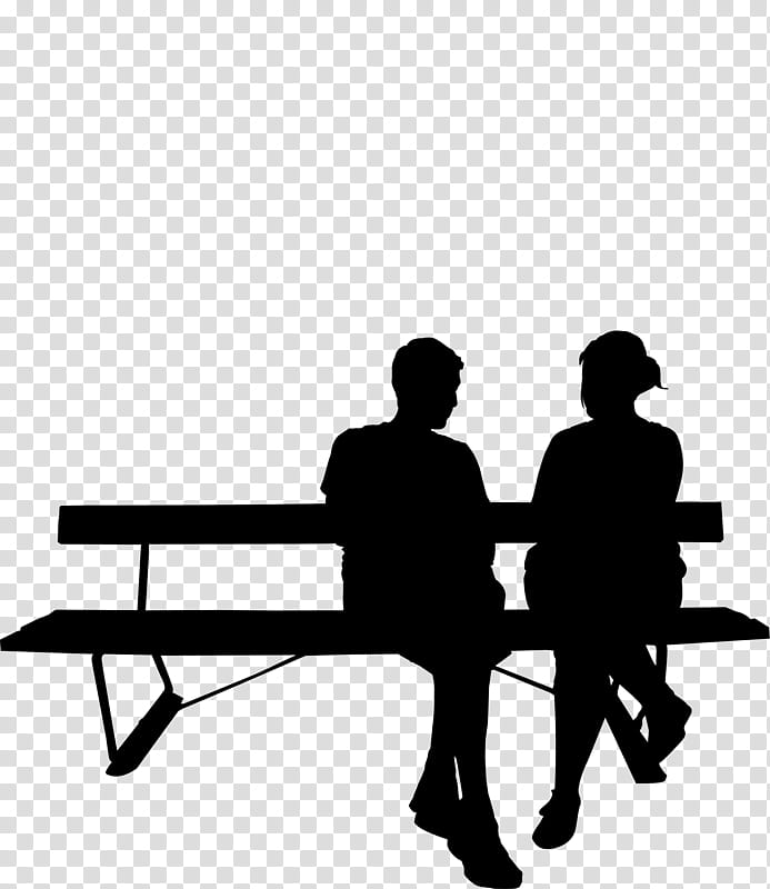 human silhouette sitting on bench