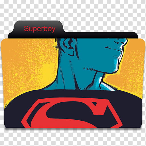 DC Comics Folder , Superboy transparent background PNG clipart