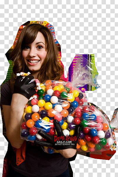 Demi Lovato, Demi Lovato carrying bag of balls transparent background PNG clipart