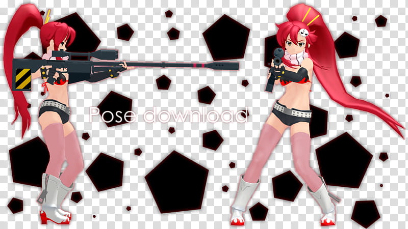 MMD Jojo and Junko&#;s pose transparent background PNG clipart