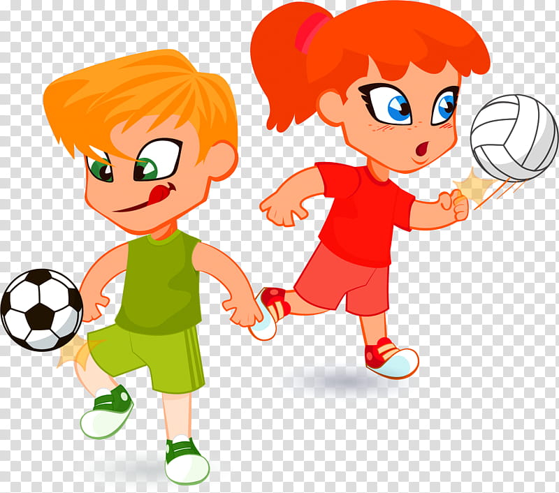 Football, Child, Cartoon, Football Player, Boy, Kick, Playing Sports, Soccer Ball transparent background PNG clipart