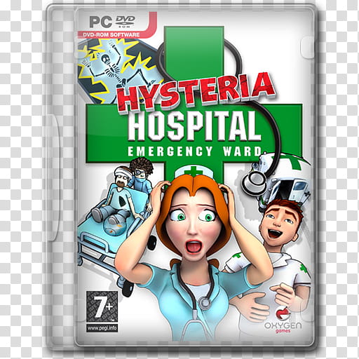 Game Icons , Hysteria-Hospital-Emergency-Ward, closed Hysteria Hospital Emergency Ward PC DVD case transparent background PNG clipart