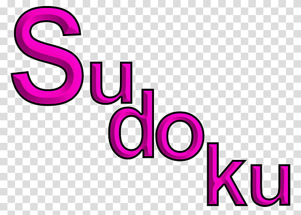 Pink, Logo, Number, Game, Pink M, Line, Sudoku, Rtv Pink transparent background PNG clipart