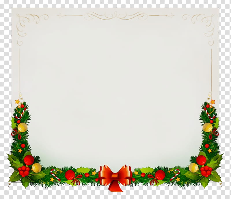 frame, Christmas Holly Frame, Christmas Holly Border, Christmas Holly Decor, Watercolor, Paint, Wet Ink, Frame transparent background PNG clipart