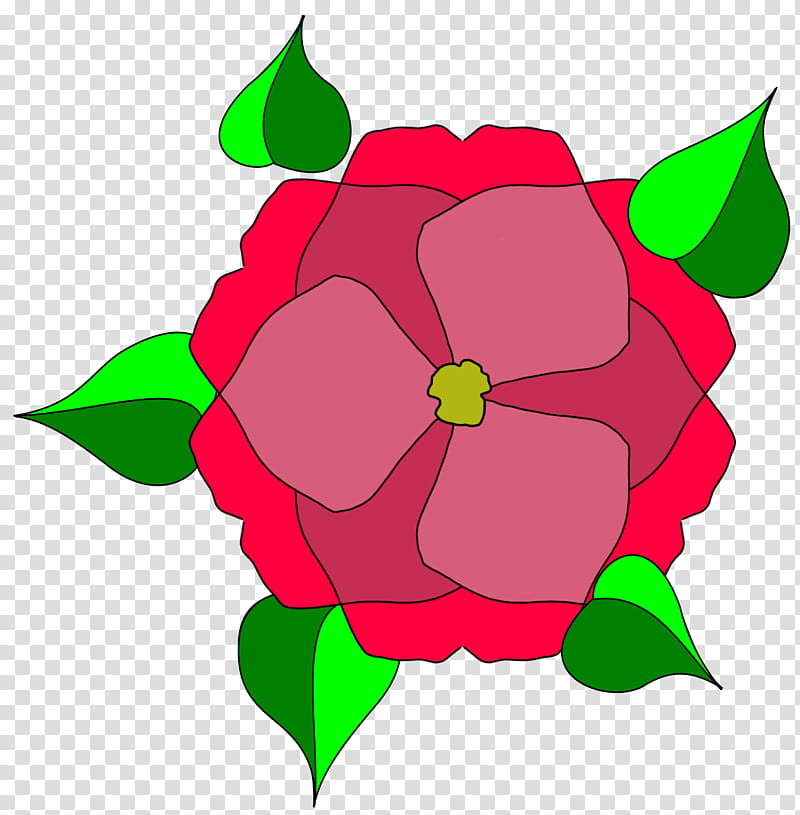 Symetric Blumen handgezeichnet Svg und, red and pink flower illustration transparent background PNG clipart