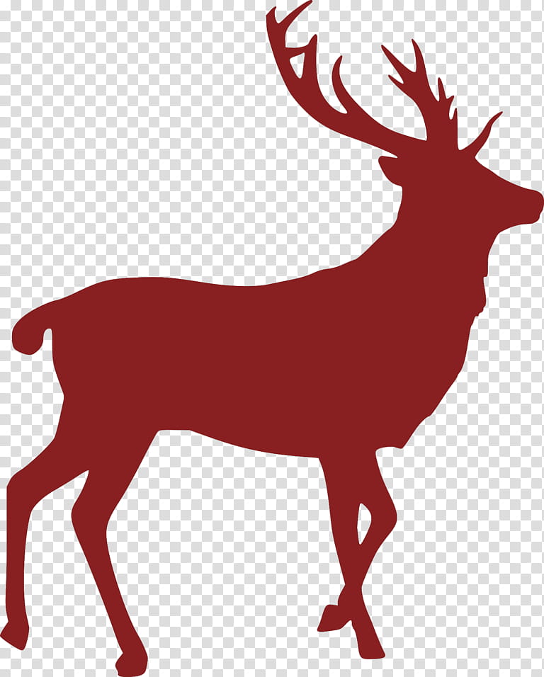 Silhouette Tree, Deer, Red Deer, Moose, Elk, Roe Deer, Fallow Deer, Antler transparent background PNG clipart