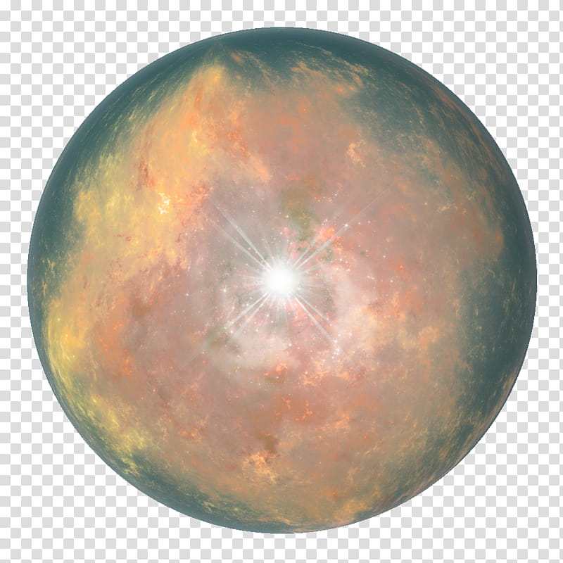 Magical Crystal Ball, blue and brown planet transparent background PNG clipart