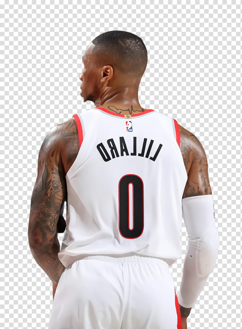 Damian Lillard, Basketball Player, Tshirt, Sports, Outerwear, Sleeveless Shirt, Shoulder, Team Sport transparent background PNG clipart