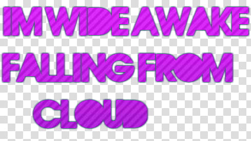 I m Wide Awake Falling From Cloud transparent background PNG clipart