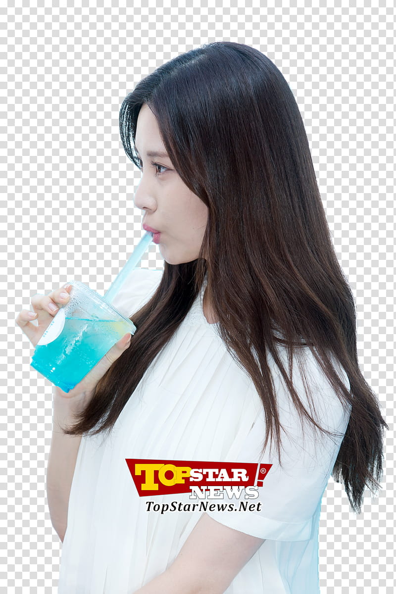SEOHYUN, woman sipping straw transparent background PNG clipart