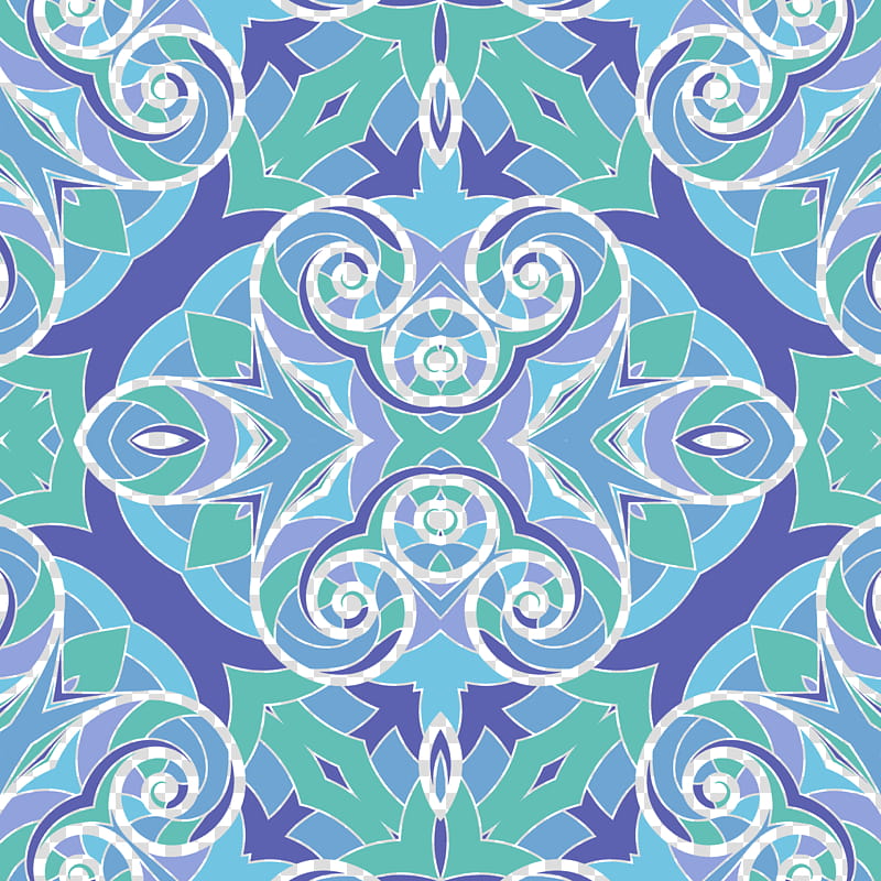 Kaleidoscope patterns seamless, blue and pink abstract illustration transparent background PNG clipart