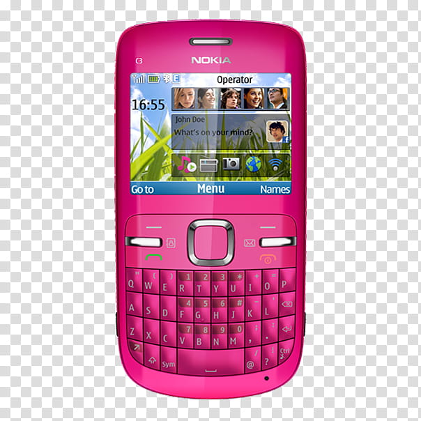 Celulares , pink Nokia C QWERTY phone transparent background PNG clipart