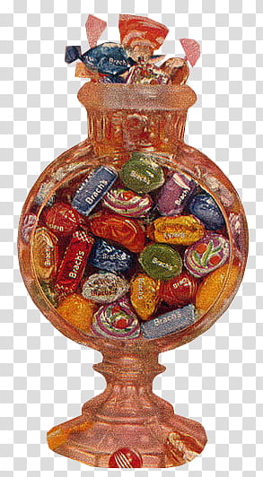 brown glass candy jar transparent background PNG clipart