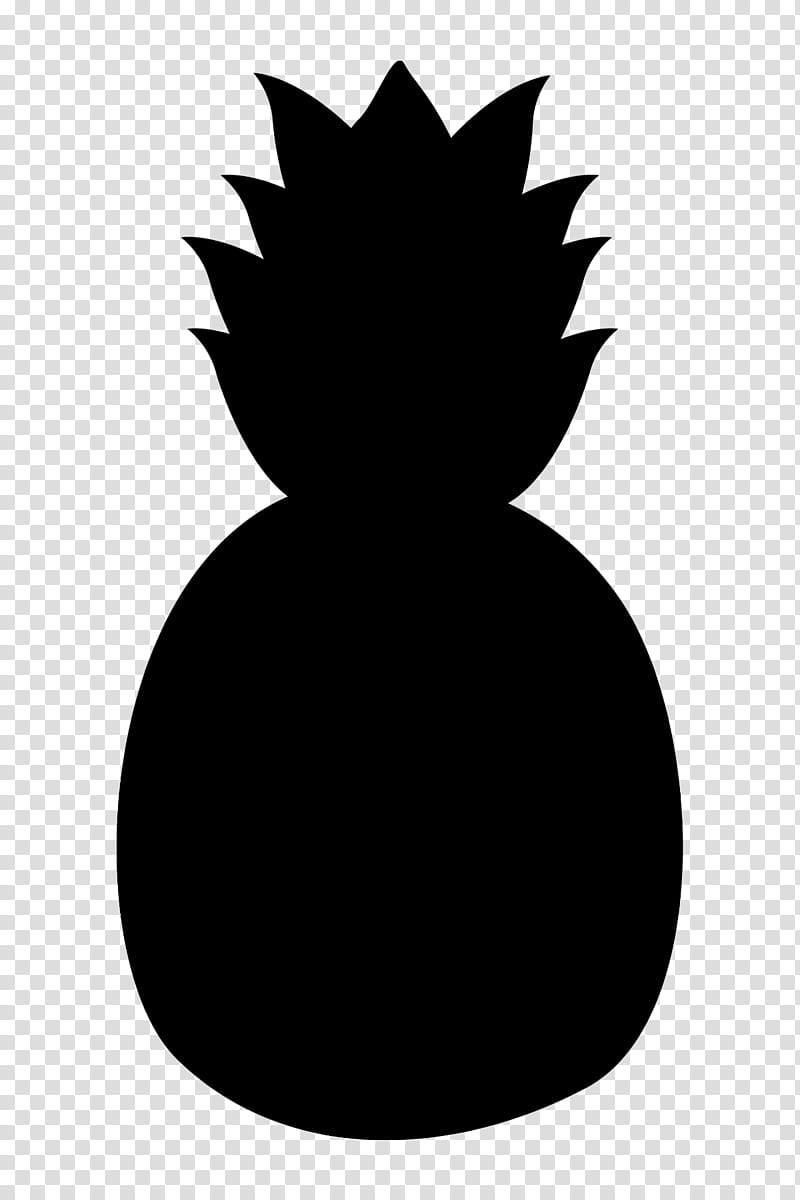 Pineapple, Tree, Silhouette, Black M, Plant, Fruit, Blackandwhite, Ananas transparent background PNG clipart