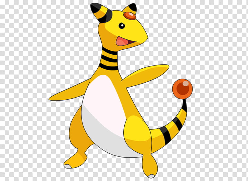 Ampharos HGSS Sprite to Anime, Pokemon character transparent background PNG clipart