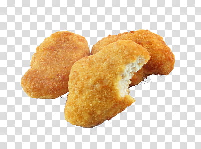 Disfruten, three chicken nuggets transparent background PNG clipart