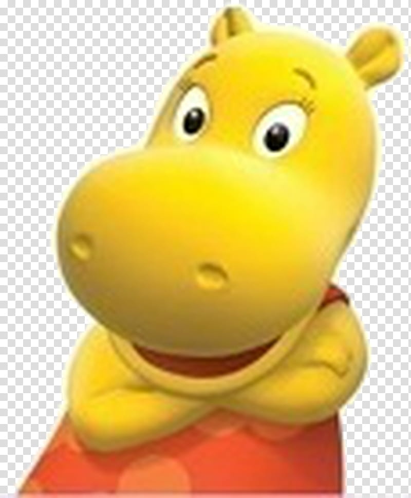 Backyardigans revised, yellow hippopotamus illustration transparent background PNG clipart