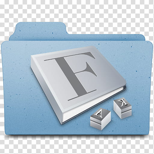 Mac OS X Folders, Fonts Folder icon transparent background PNG clipart