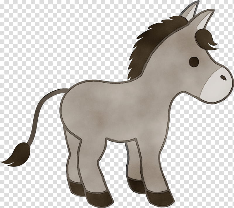 animal figure horse pony shetland pony, Watercolor, Paint, Wet Ink, Cartoon, Mane, Mare, Colt transparent background PNG clipart