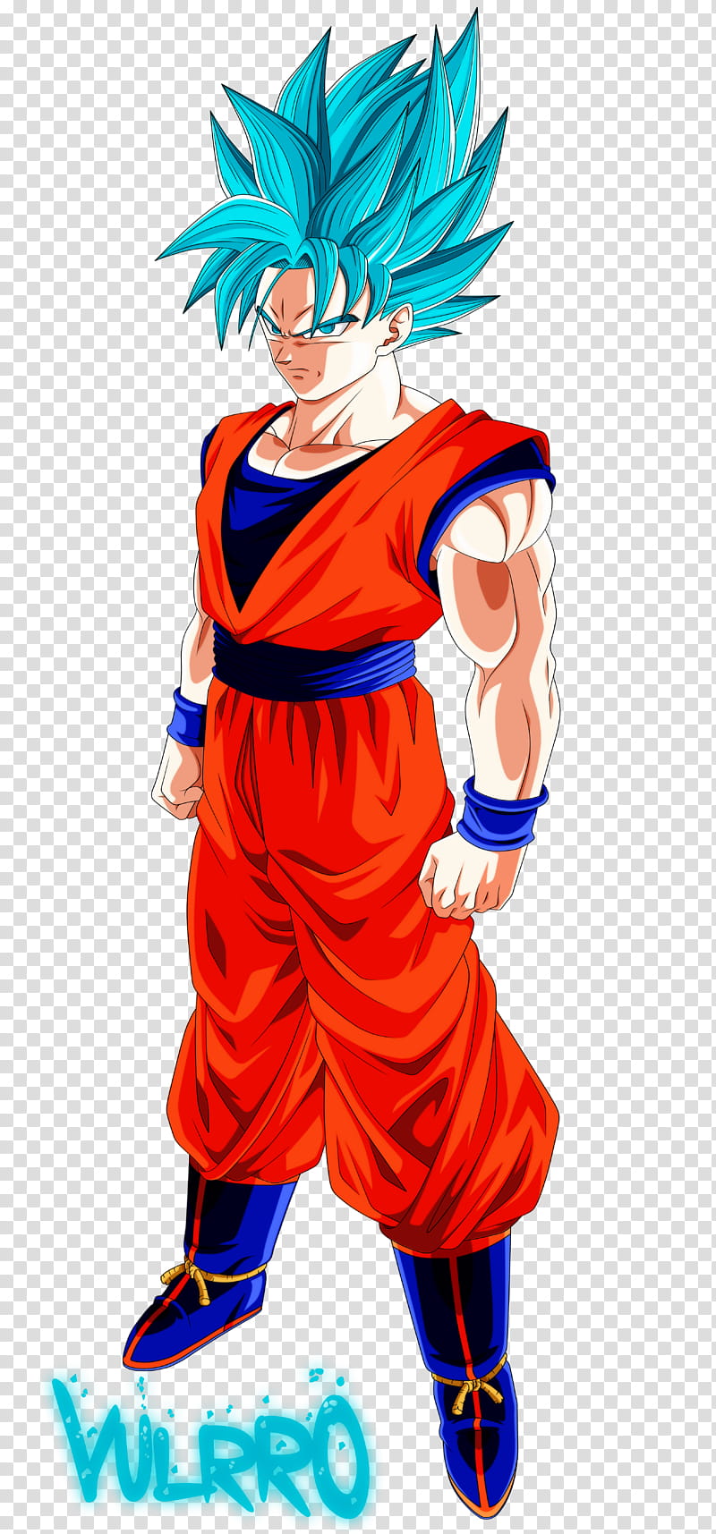 Goku Super Saiyan Blue V transparent background PNG clipart