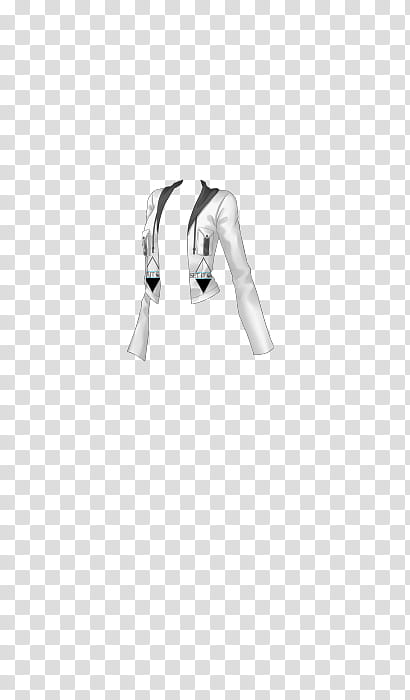 CDM FAN , white and black jacket transparent background PNG clipart