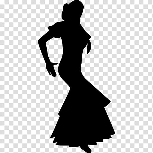 Dancer Silhouette, Flamenco, Drawing, Ballet, Sevillanas, Dress, Standing, Shoulder transparent background PNG clipart