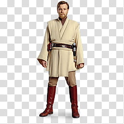 STAR WARS Characters and Droids Alpha Icons , Master Obi-Wan transparent background PNG clipart