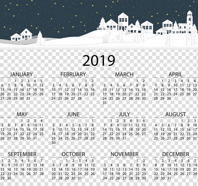 Background Family Day, 2019 Calendar Printable, 2019 Yearly Calendar, Printable Calendar, Public Holidays In Canada, Template, United States, Solar Calendar transparent background PNG clipart
