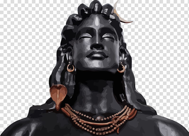 Maha Shivaratri Happy Shivaratri Lord Shiva, Statue, Sculpture, Head, Bronze Sculpture, Monument, Metal transparent background PNG clipart