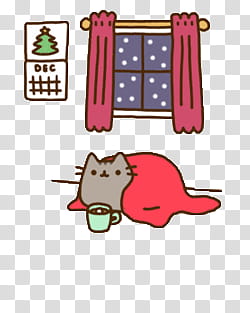 pusheen christmas wallpaper