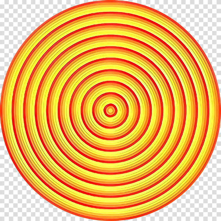 yellow circle line spiral target archery transparent background PNG clipart