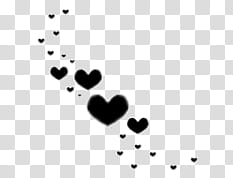 black hearts illustratio transparent background PNG clipart